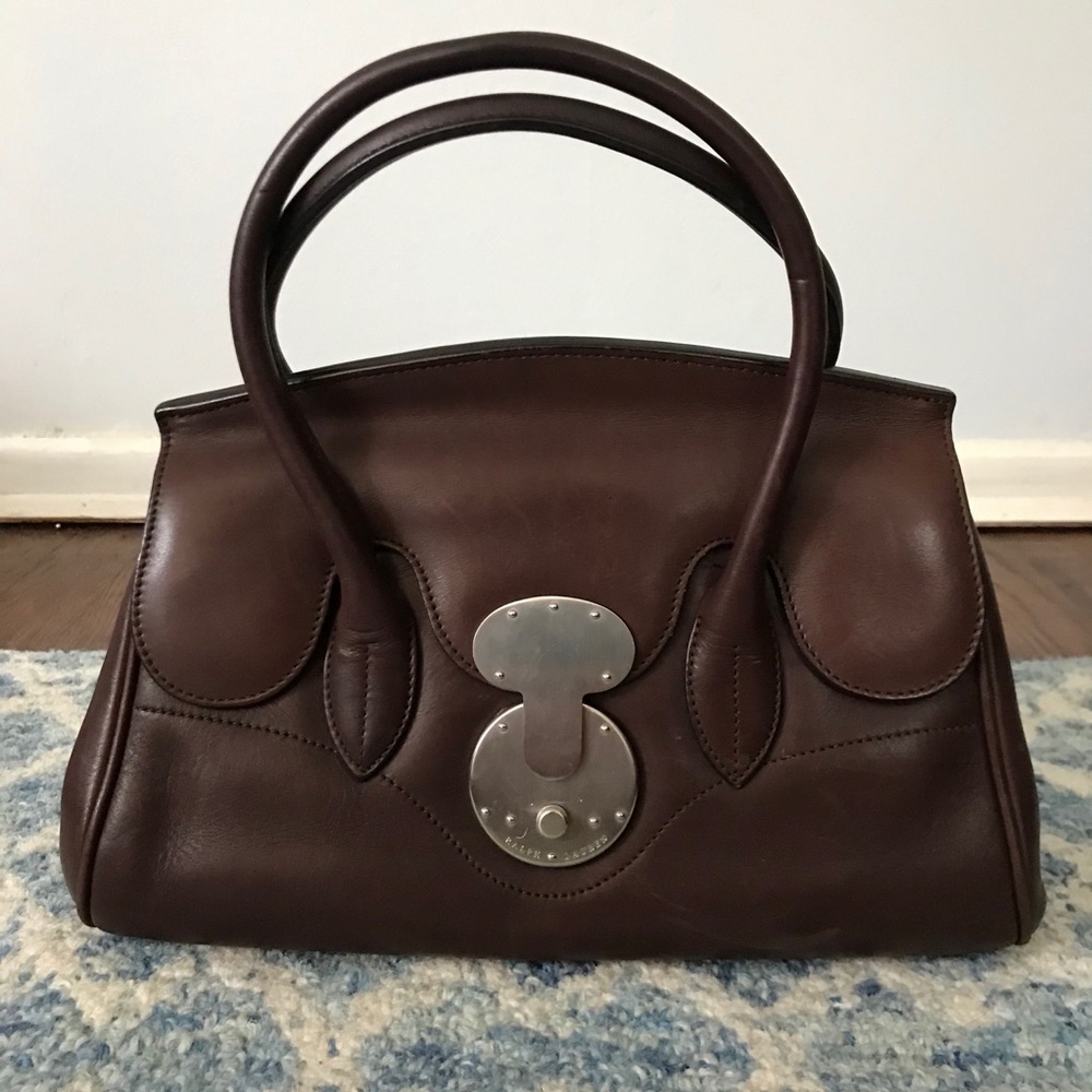 Ralph Lauren Collection Leather Ricky Satchel